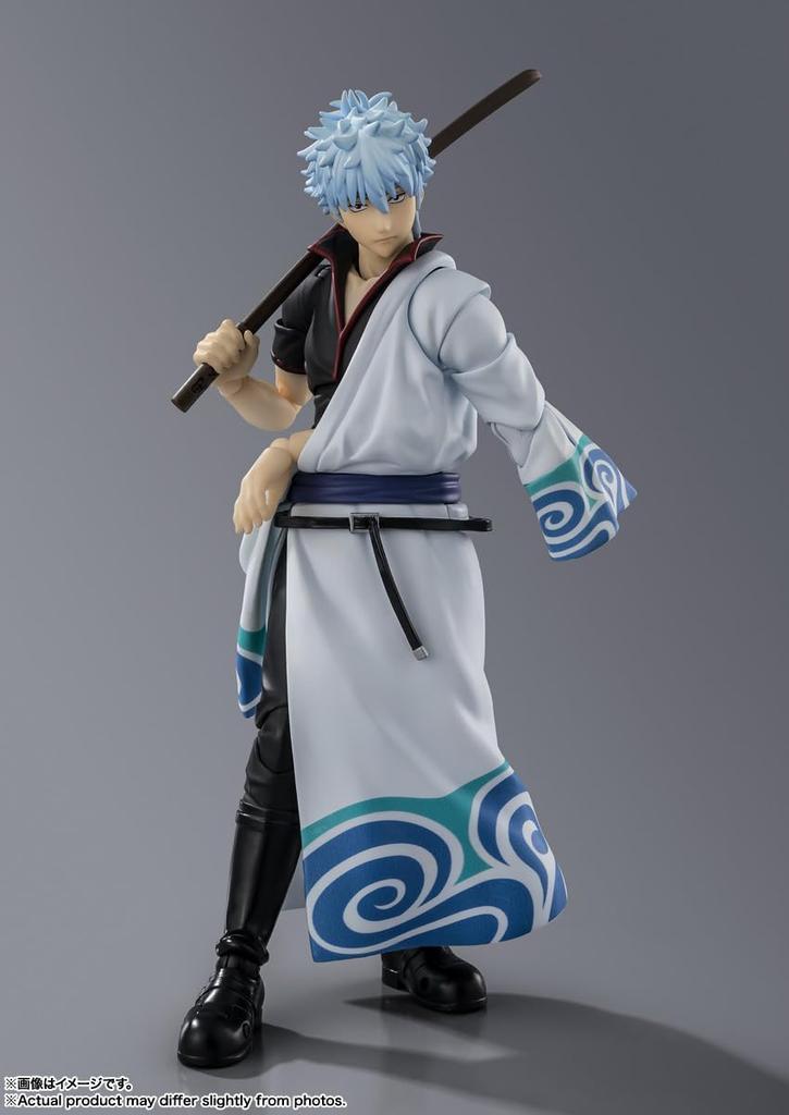 TAMASHII NATIONS S.H.Figuarts Gintama Sakata Gintoki, approximately 145mm, PVC & ABS painted action figure