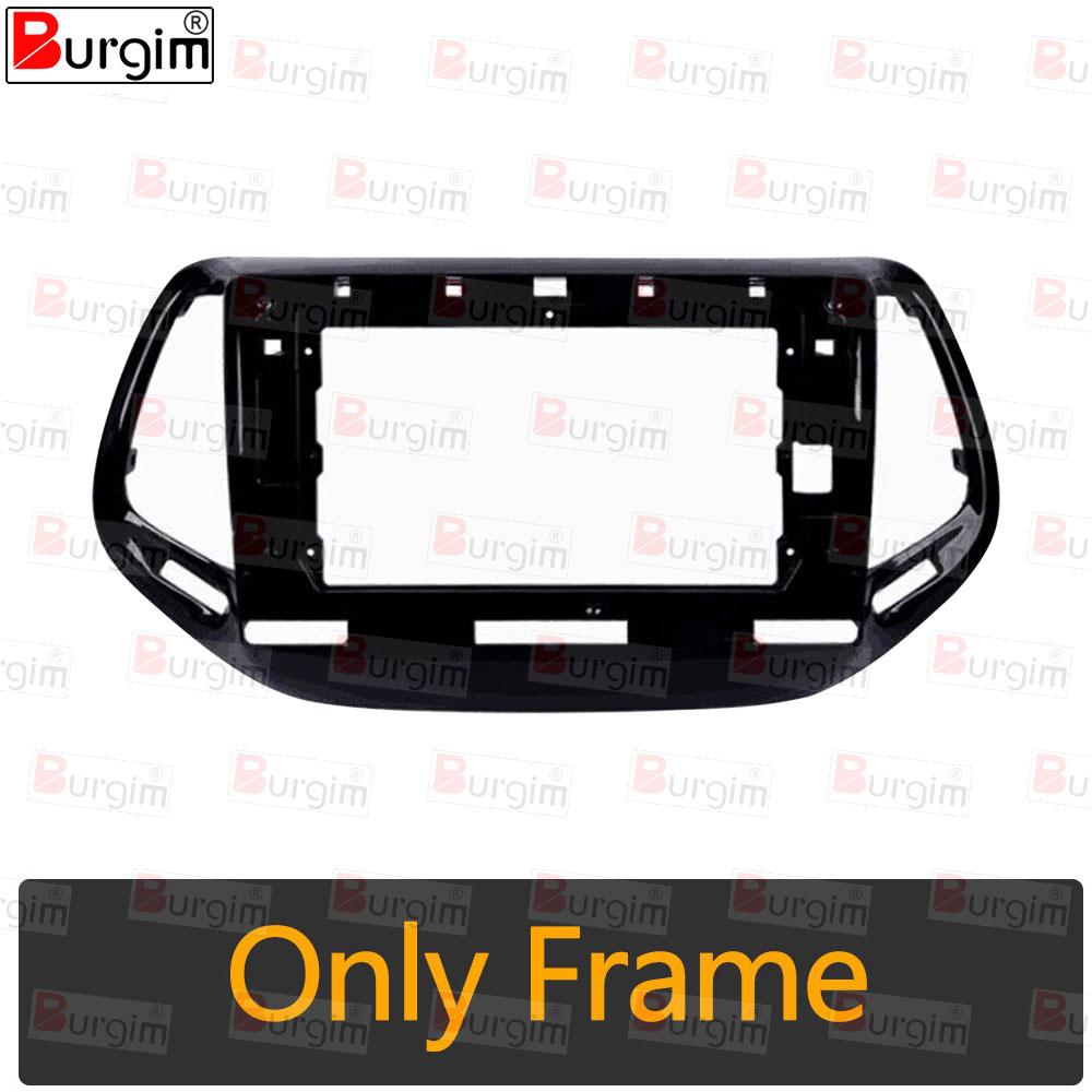 Car Radio Fascias Frame For Jeep Compass 2 MP 2017- 10 inch Stereo Panel Wiring Harness Power Cable Adapter Canbus Decoder Only frame