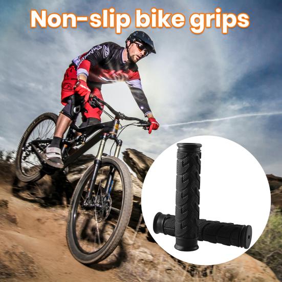 1 Pair Bike Handlebar Cover Shock Absorption Ergonomic Anti-slip Vibration Damping Cycling Bicycle