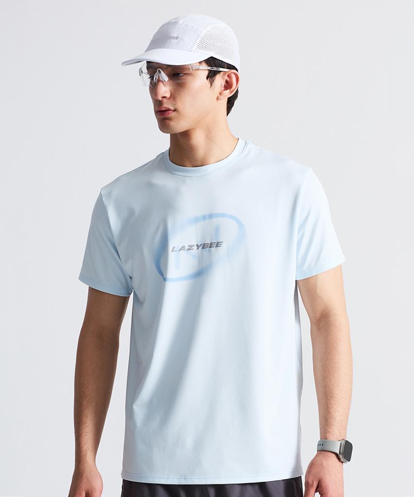 Leijibi Aero Glide Reflective Short Sleeve Running Sleeve M Pale Blue