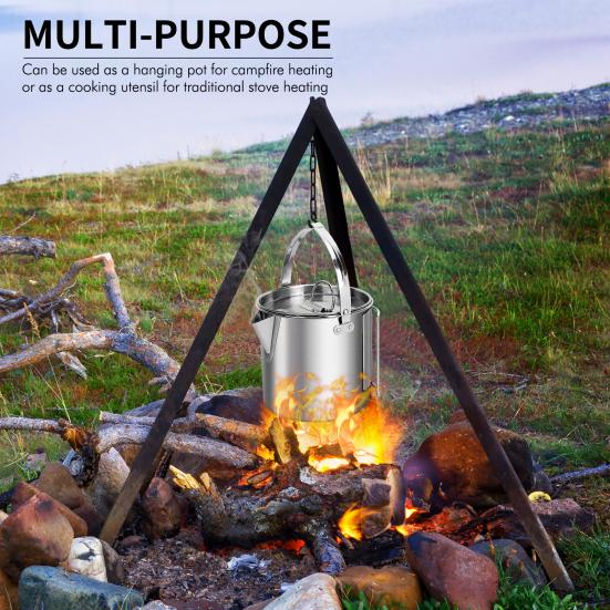 1.2L Practical Outdoor Kettle Lightweight High Strength Wear Resistant