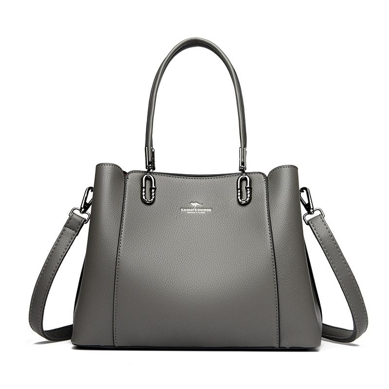 Multi-pocket 3 Layer Design Women Handbag Luxury Designer Shoulder Crossbody Bags High Quality PU Leather Ladies Casual Tote Bag