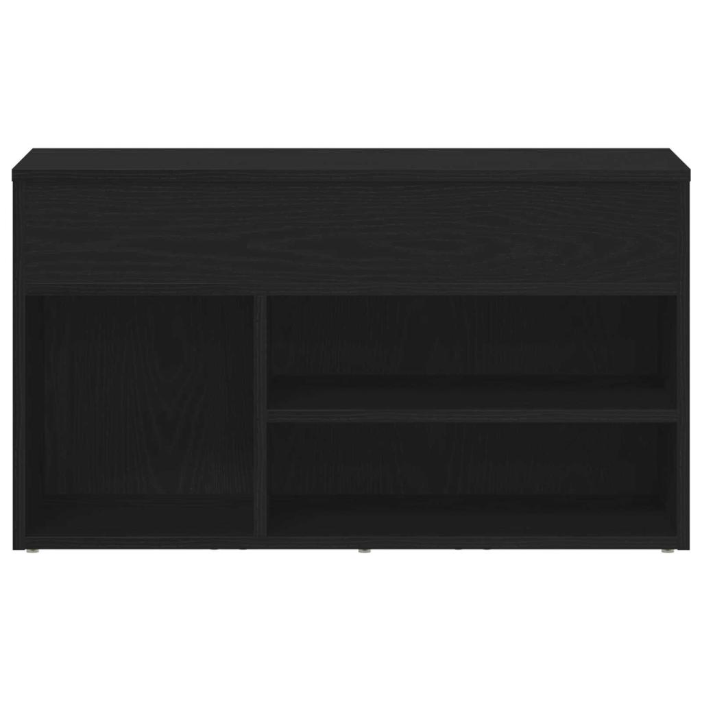 Entryway Shoe Bench, Open-type Shoe Storage Changing Bench, Black, 60 X 30 X 45 Cm