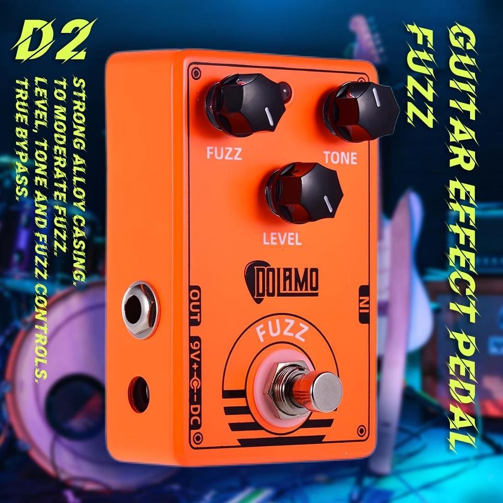 Efekt gitarowy Dolamo True Bypass FUZZ Distortion Overdrive D1 - D14 do gitary basowej