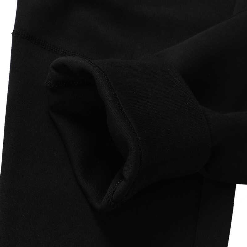 Nike Contrast Logo Print Drawstring Knit Sports Pants Women bottoms Black 931829-011