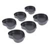 6pcs set Heart Shaped Non Stick Baking Pan Evenly Heated Sponges Cheese Cake Mold with Spring Buckle