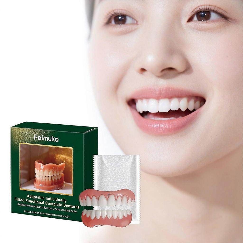 Feimuko Denture Decoration Set Denture Decoration Denture Set Enhance Smile Beauty Comfortable Material