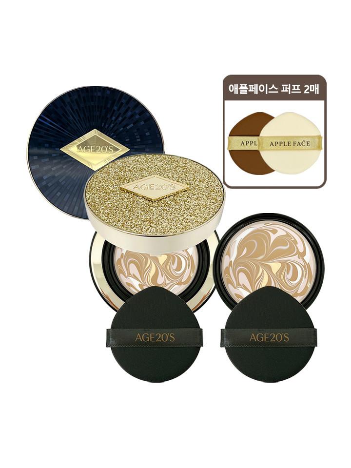 Age 20 s Luxe Gold Ampoule Essence Pack, the latest in 25 years No. 23 (gold case) + refill + 2 puffs