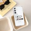 INS Cute T-Toro Inoue-S Cat Phone Case For Samsung Galaxy S25 S24 S23 S22 S21 FE Ultra Plus A32 A53 A13 A31 Soft Cover