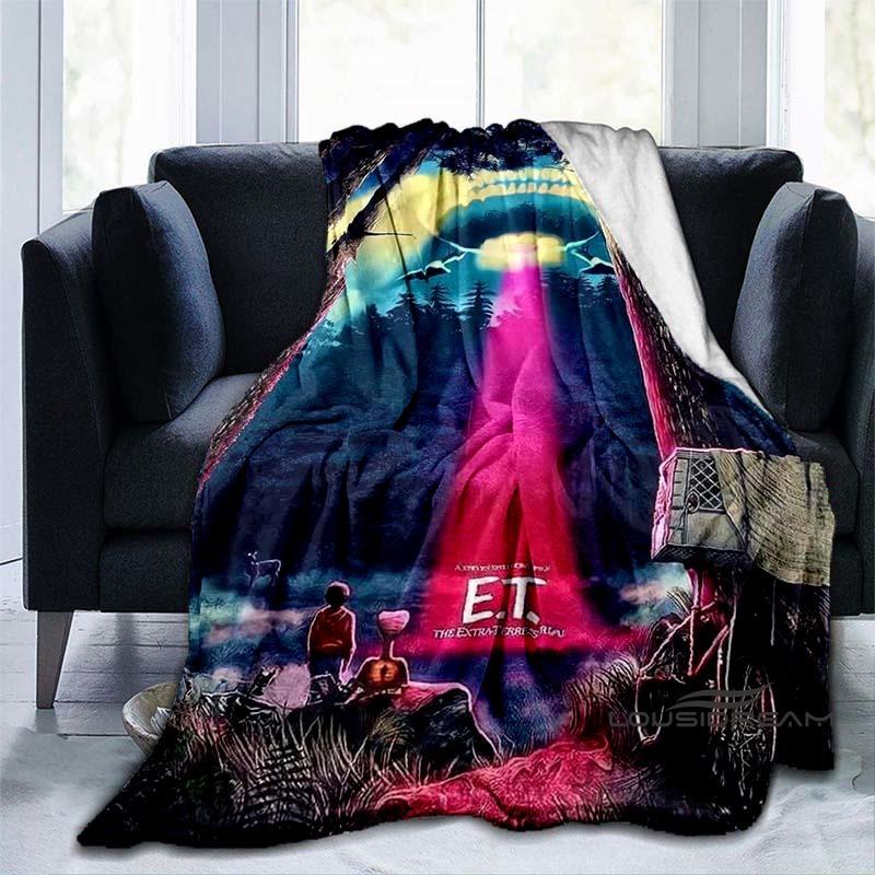 Hora del este. La Manta de Ciencia Ficción Extraterrestre—Ideal para el Hogar, Dormitorio, Sofá, Oficina, Senderismo, Siestas y Como Regalo Navideño