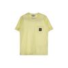 T-Shirt Kids Solid Color Round Neck Short Sleeve Pocket Casual Kids Tops Yellow 781620347-V0031