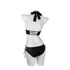 Japan Demon Slayer cosplay outfit sun protection swimsuit Kanroji Mitsuri cosplay swimsuit set 0034