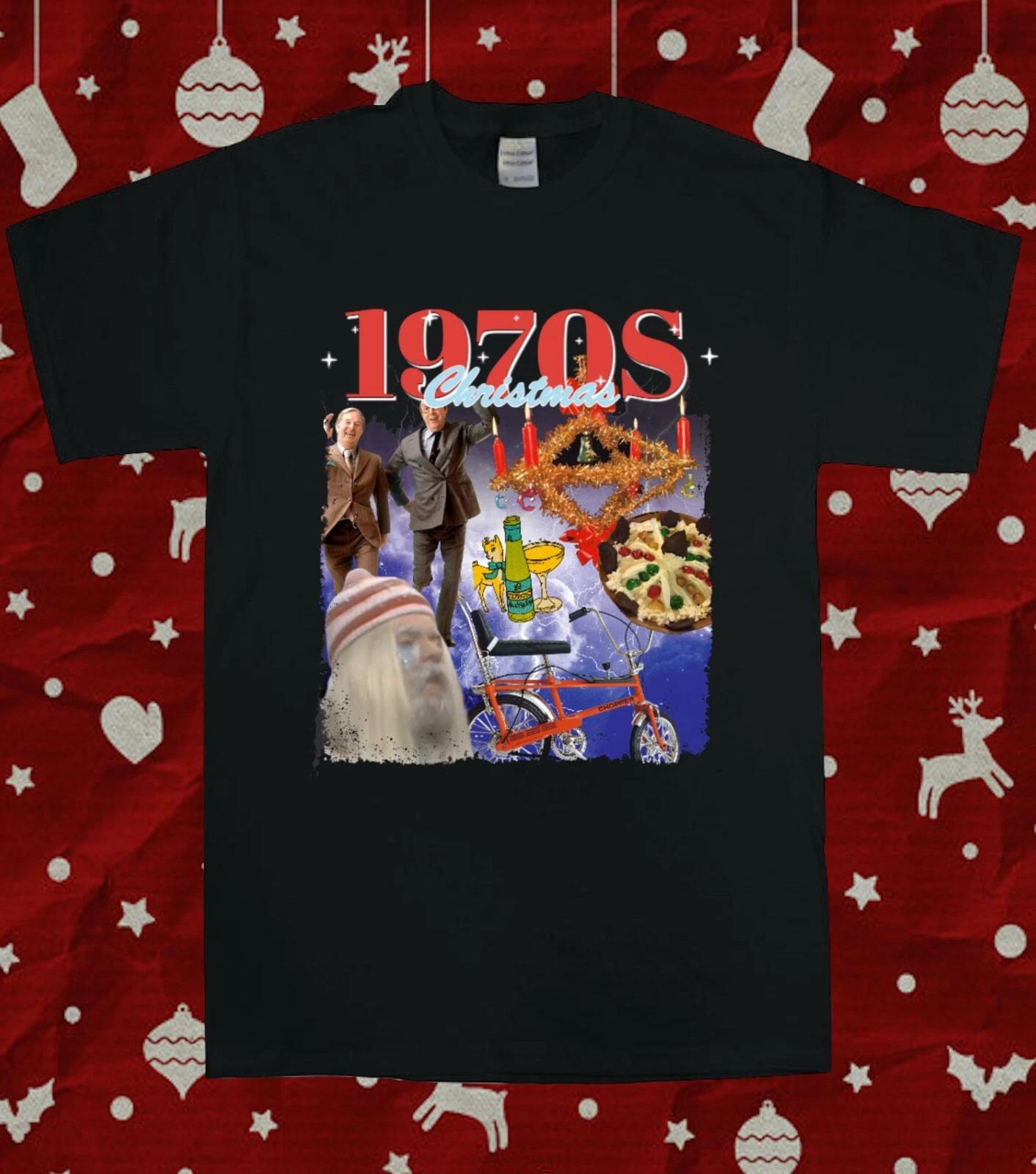 1970s 70s Child Retro Nostalgia Unisex Christmas T-Shirt 2XL