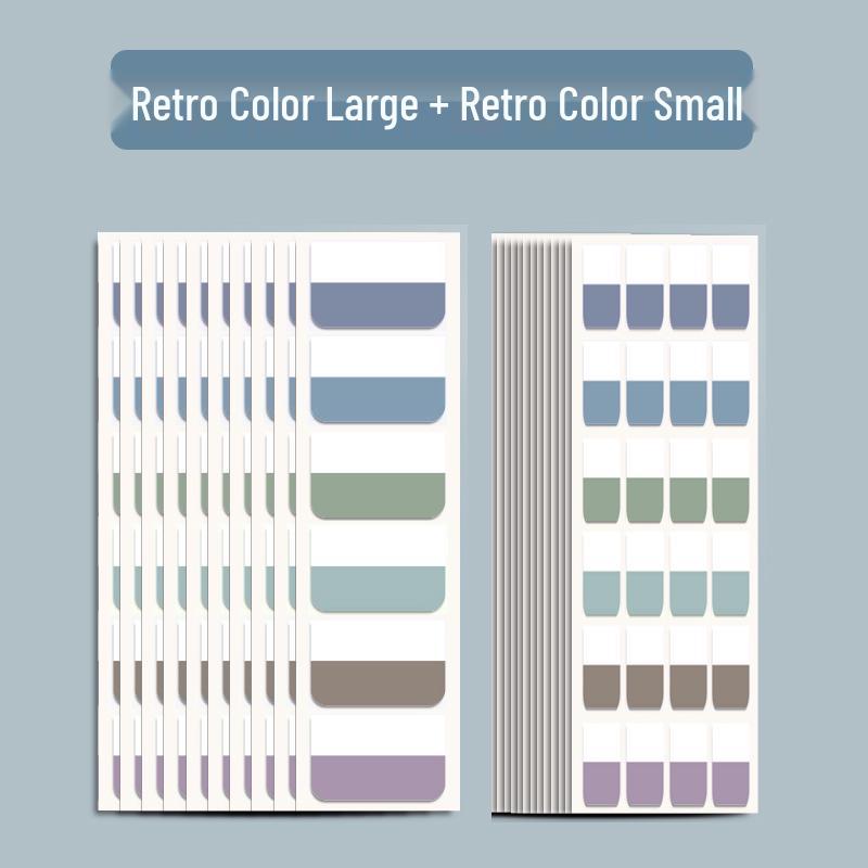 Colorful Transparent Writable Index Tabs and Memo Stickers for Students