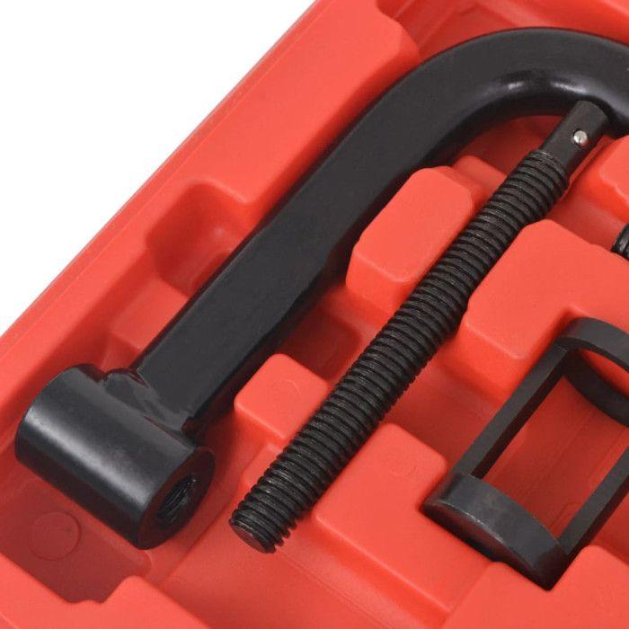 VidaXL Kit de 10 outils de compresseur de ressort à valve