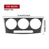 BDN1 For Mazda 3 Axela 2004-2009 Carbon Fiber Central Air Conditioning Control Panel Car Accessories Interior Decorative Stickers