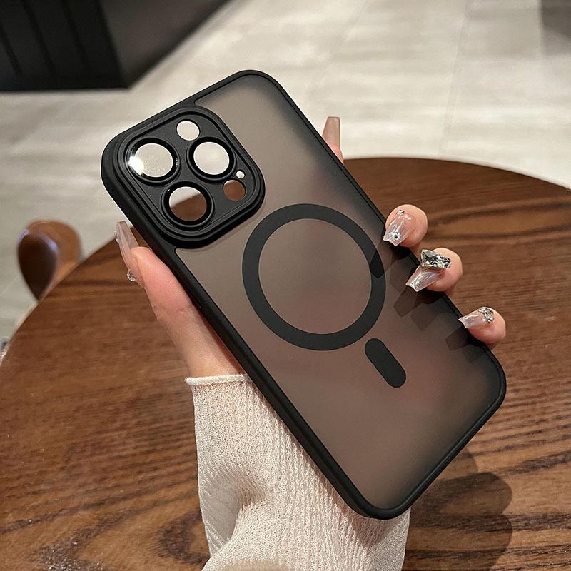 Suitable for Iphone16 Phone Case, Magnetic, Matte Skin Feel 13, Apple 15promax Protective Case 14, Full Coverage