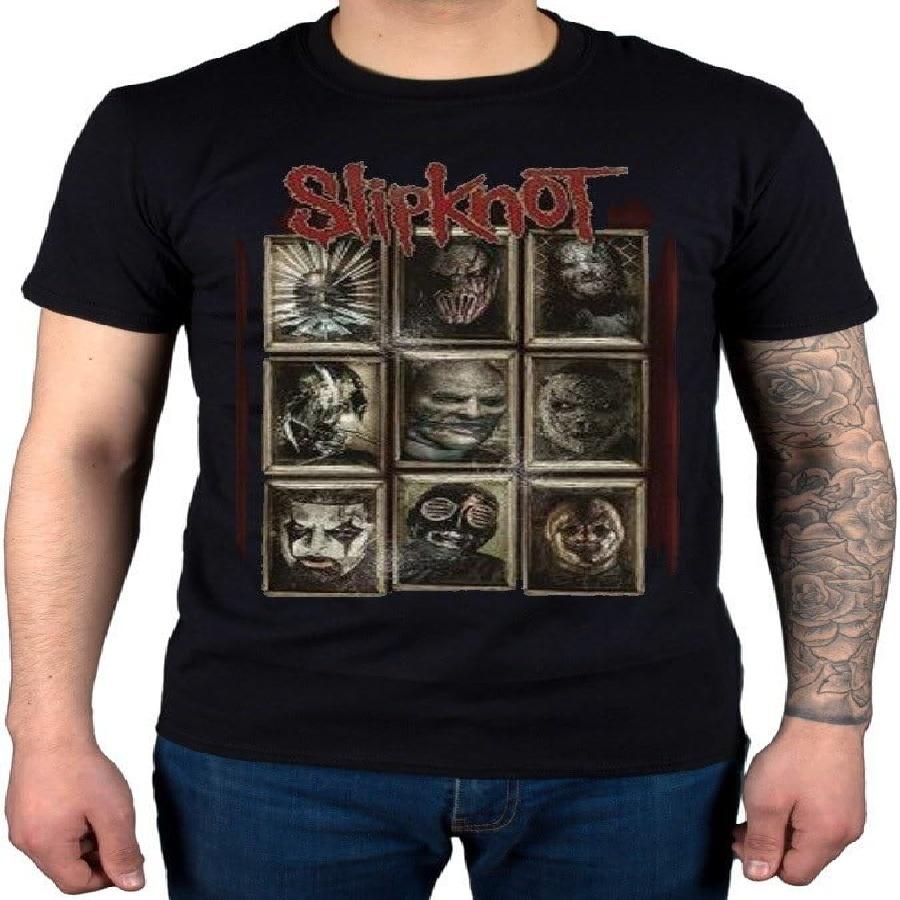 AWDIP Мужская Официальная Футболка Slipknot Новые Маски Рок-группа Металл Кори Мик Черная S