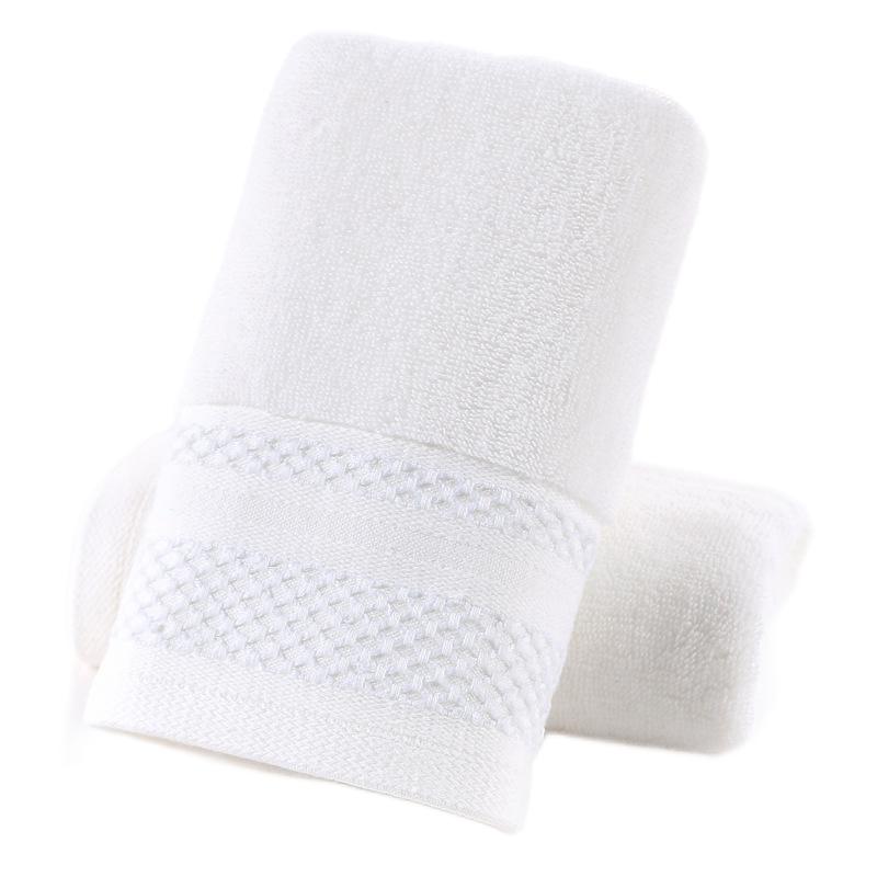 2PCS Set White Thicker 100% Cotton Bath Towels Bathroom Soft and Highly Absorbent Shower 100% Cotton Multi color 74x34cm