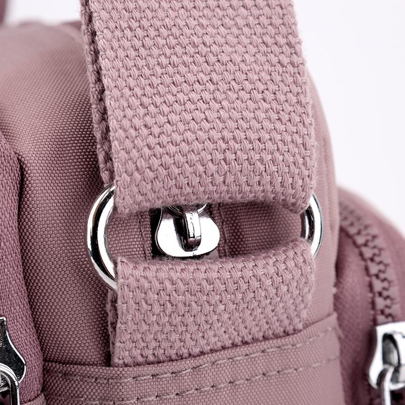 Geantă de umăr pentru mamă de vârstă mijlocie, geantă ușoară cu compartimente multiple pentru femei, geantă crossbody din nailon