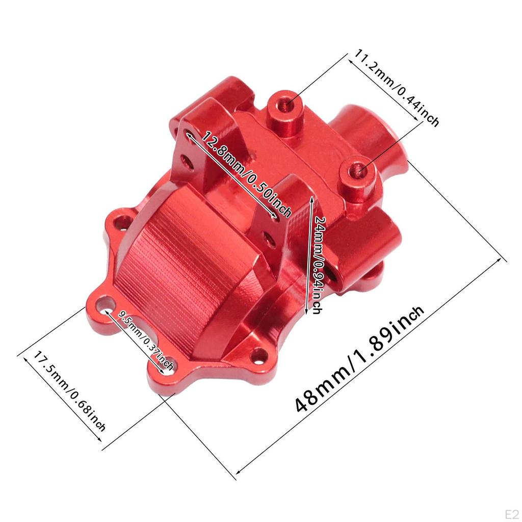 Aluminum Alloy Front Gear Box Cover Gearbox Transmission Case Diff for 1:14 H14BM 14210