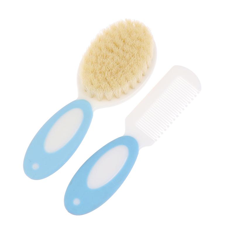 Brosse à cheveux Portable et douce pour nouveau-né, peigne pour enfants et enfants, 2 pièces/ensemble