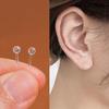 Transparent Resin Ear Piercing Studs - Anti-Clogging, Invisible, Ideal for Newly Pierced Ears