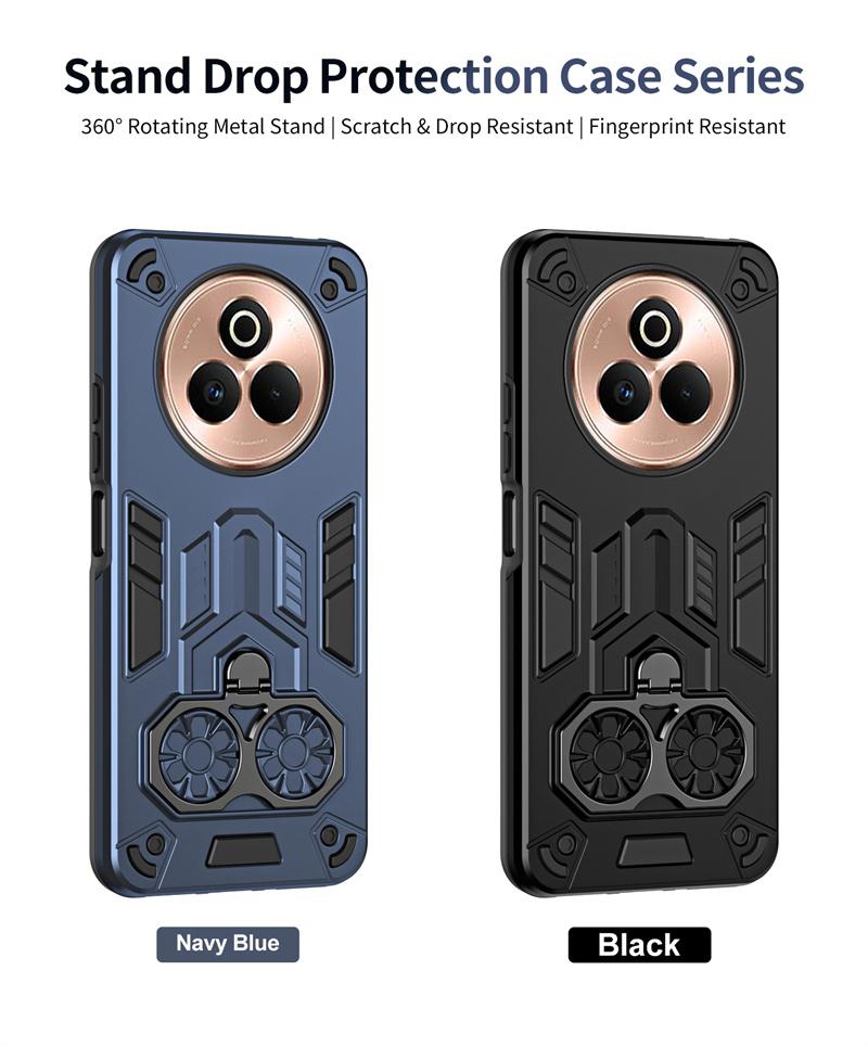Military Armor Case For Realmi 14 Pro Plus 5G Protective Cover 360° Ring Magnetic Holder Shell Coque Fundas 2 IN 1 Back Cover