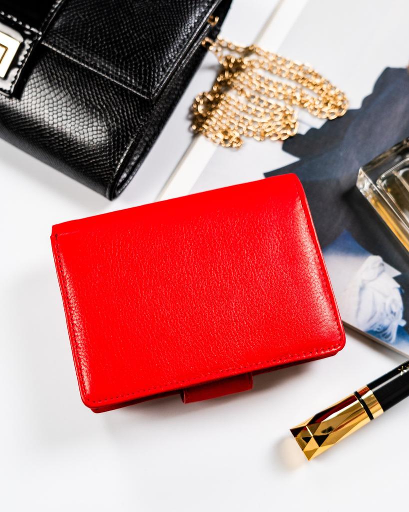 Women's Leather Wallet R-D1503-NCD-BL-2969 Red