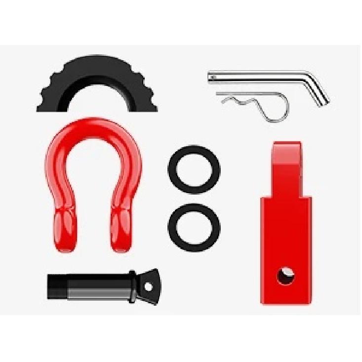 Nilight Shackle Hitch Receiver Off-Road 3/4' D Ring W/Trailer Pin 2Inch Heavy Duty Solid Recovery Towing Kit for Trucks Jeeps