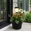 Solar Lamp Post with Planter 2-in-1 Solar Powered Light Plant Pot Waterproof Decorative Light for Garden Yard Front Porch