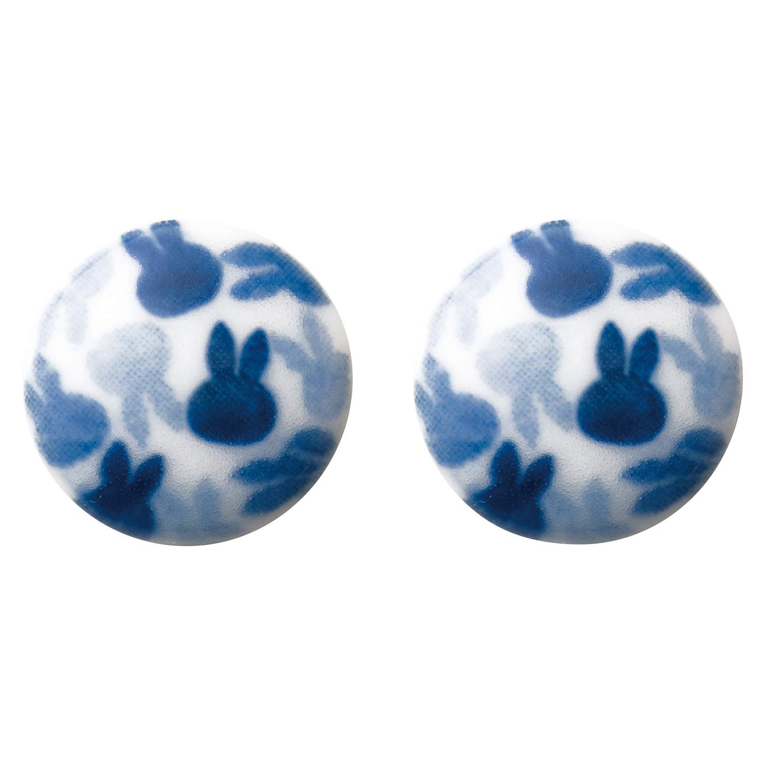 

Dick Bruna Mino ware diameter made in 216145 Miffy non-pierced earrings, approx. 2cm, pattern, Japan, синій