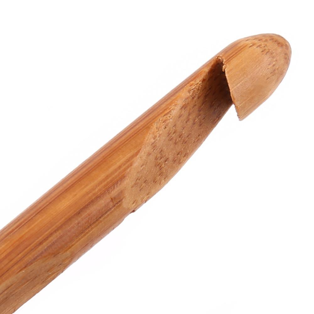 20pcs Carbonized Bamboo Knitting Needles Set Storage Case Yarn Craft Tools For Beginners