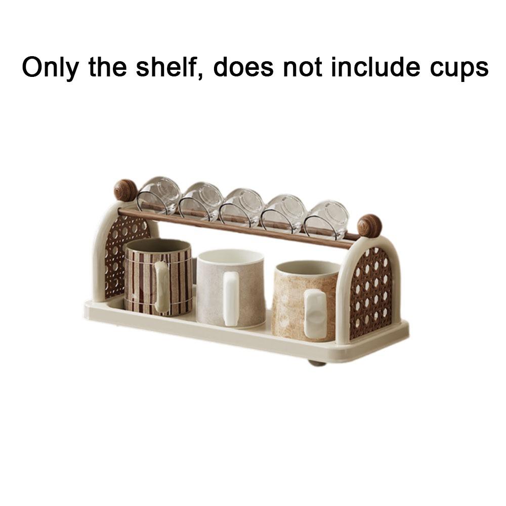 Saving Space Cup Holder Plastic Mug Storage Rack Multifunctional Water Cup Racks  Kitchen