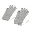 USB Heated Gloves Thicken Detachable Electronic Warming Knitted Gloves for Autumn Winter