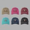 Washed cartoon bear hat female letter embroidery cap versatile couple baseball cap sun hat