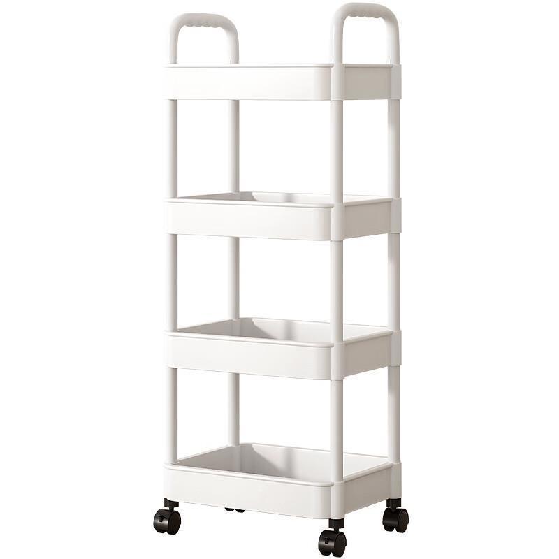Miling 4-Tier Bathroom Storage Shelf with Wheels