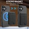 LC.IMEEKE L3 For iPhone 17 Magnetic Case Detachable Card Holder Leather TPU Mobile Cover