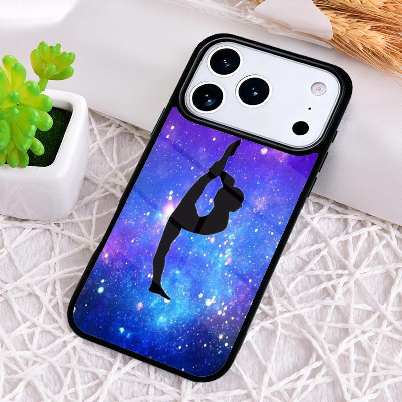 Gymnastics Oil Painting Soft Phone Case for iPhone 17 Air 16 15 11 12 14 13 Pro Max Shockproof Cover