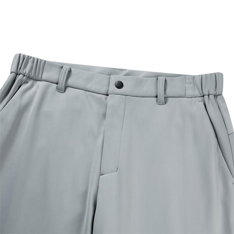 Skechers Walking Series Solid Color Mid-Rise Fleece Lined Casual Pants Men bottoms Shark-Gray L423M154-00MM