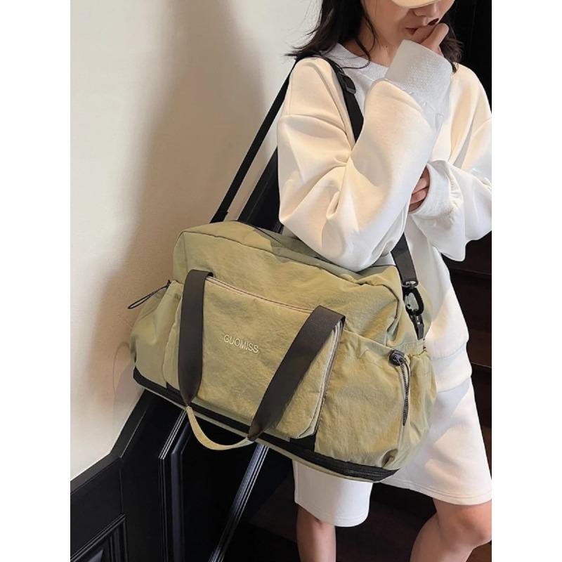 Damen tragbare Reisegepäcktasche Herren große Kapazität Handtasche faltbare Aufbewahrungstasche trocken und nass trennbar Fitness-Tasche