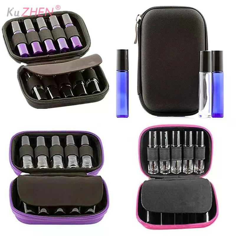 10 Slots Of 10ML-15ML Universal Essential Oil Storage Bag Aroma Oil Bottle Organizer Travel Carrying EVA Box Makeup Case