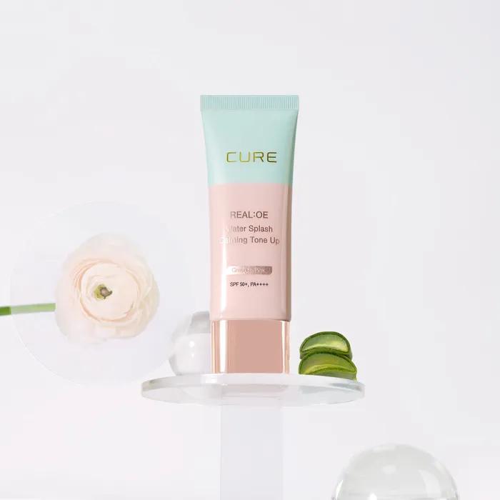 [Kim Jungmoon Aloe] Cure Realloe Water Splash Calming Tone-up Cream 40g