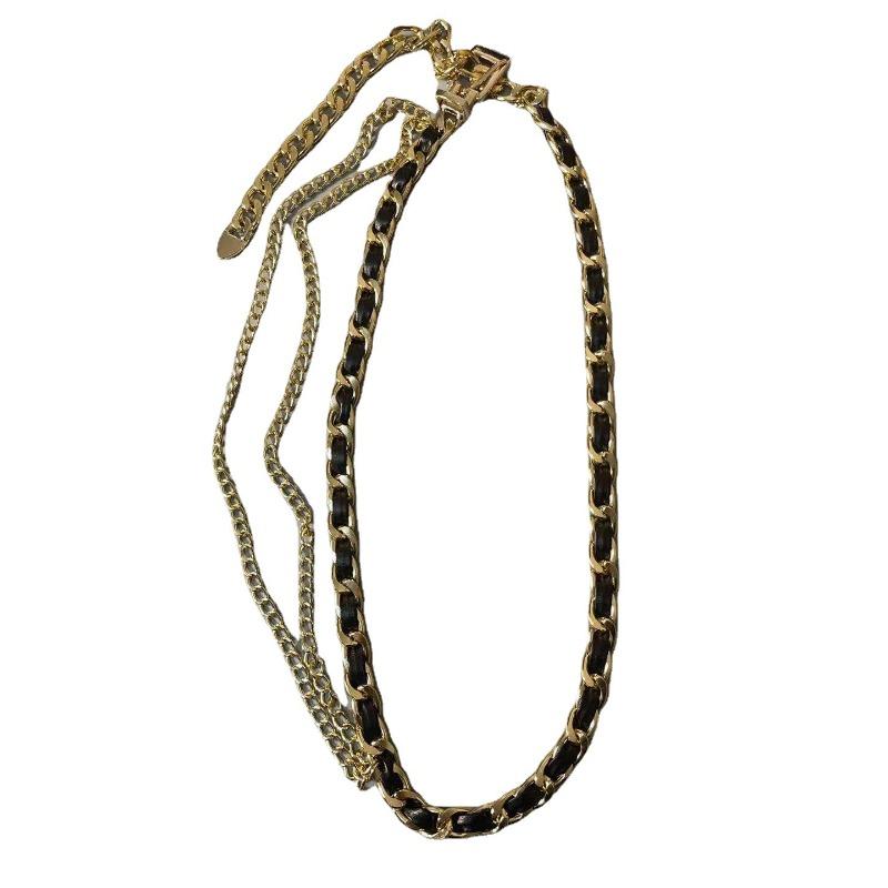 Waist Chain for Women Retro Sexy Fashion Multi-layer Body Chain Personalized Geometric Trendy Metal Chain European and American Waist Chain