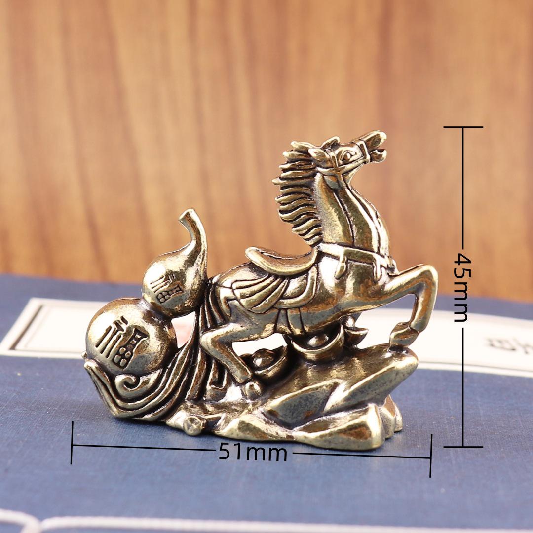 

Латунная тыква-слиток, фигурка зодиака: Креативное украшение для рабочего стола