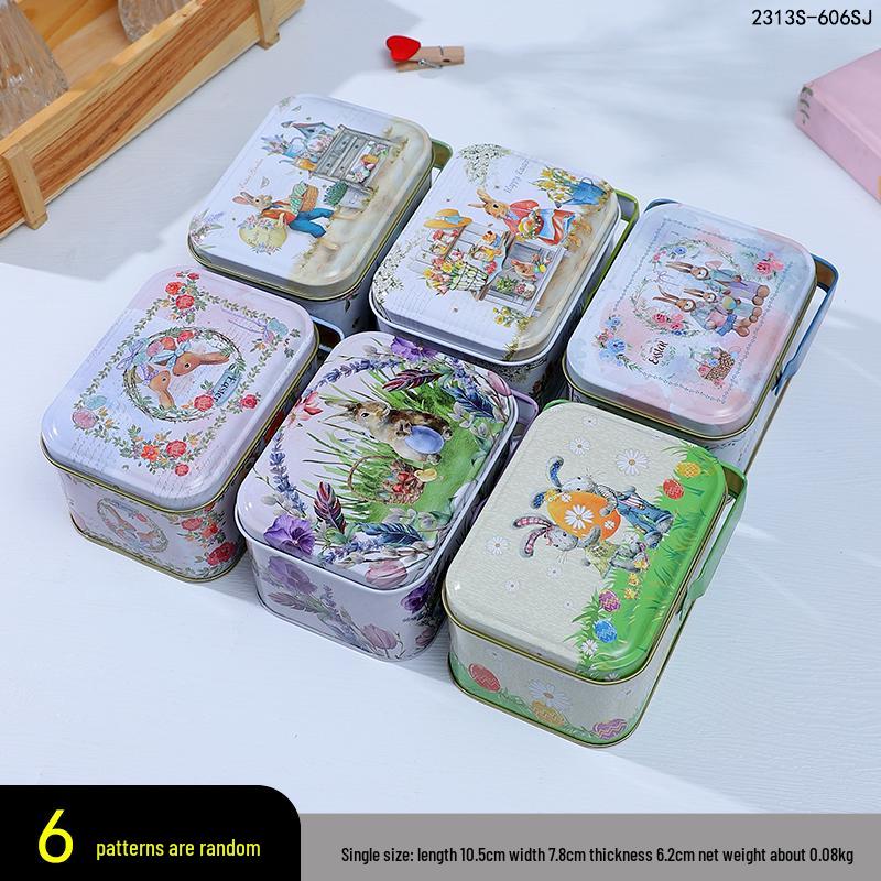 Adorable Cartoon Chocolate & Cookie Tin Box - Children's Gift or Wedding Favor Storage