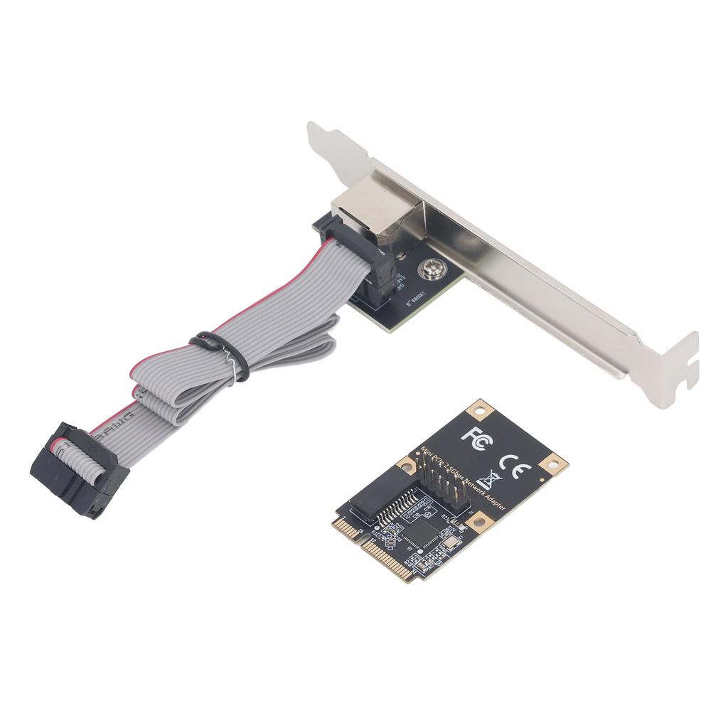 Mini PCIe Network Card Single Port 2.5G Gigabit Ethernet RJ45 Network Adapter Card for Desktop PC