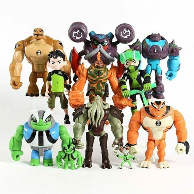 Premium Qualität Ben 10 Actionfiguren Spielzeugset mit 11 einzigartigen Charakteren für Sammler