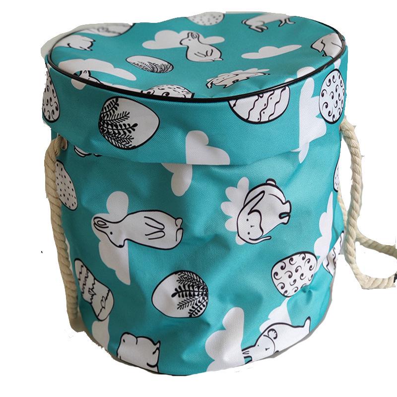 Children's Quick Storage Bag for Toys: Fabric Basket with Zipper