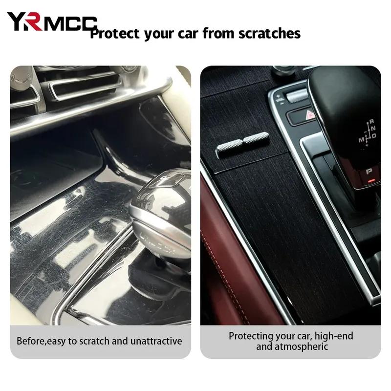 Brushed Aluminum Car Stickers Waterproof Vinyl Wrap Film Self Adhesive Matte Air Release PVC Protection Stickers Car Accessories